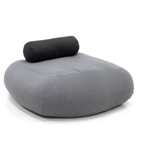 Puff Sensorial Relax Ergonômico com Encosto e Enchimento Perolas 3mm Goodpufes Extrema Maciez Pufe