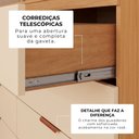 Ver imagem 5 de Cômoda Lyon 100% MDF Móveis Home | 8 Gavetas e Kit de Pés