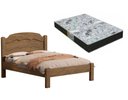 Ver imagem 1 de Cama Casal Lais 100% MDF para Colchão -Super Reforçada - Basoto c/ Colchão Gazin D23:Castanho