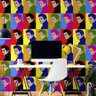 Papel de Parede Pop Art Elvis Presley Retrô-60x300cm - 1