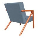 Ver imagem 4 de Conjunto 2 Poltronas Decorativa Monalisa Linho Azul Carolina Estofados