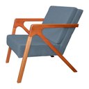 Ver imagem 7 de Conjunto 2 Poltronas Decorativa Monalisa Linho Azul Carolina Estofados