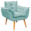 Ver imagem 1 de Poltrona Decorativa Confortável para Sala Quarto Recepção Escritório Manicure Alice Tecido Linho