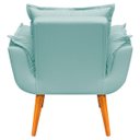 Ver imagem 4 de Poltrona Decorativa Confortável para Sala Quarto Recepção Escritório Manicure Alice Tecido Linho