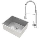Ver imagem 1 de Kit Cuba Gourmet Lisboa Aço Inox 304 e Torneira Gourmet Milão Monocomando Goldenx