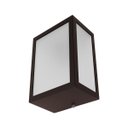 Ver imagem 5 de Arandela Luminária Vitra 3 Vidros Externa Marrom + Led A60 12w Br. Quente St2953
