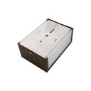 Ver mais imagens de Arandela Luminária Vitra 3 Vidros Externa Marrom + Led A60 12w Br. Quente St2953