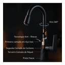 Ver imagem 6 de Torneira Gourmet para Cozinha de Bancada Preto Fosco Fc-112
