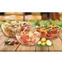 Ver imagem 4 de Conjunto 2 Tigelas Saladeiras Redondas 3 Litros Bowls De Vidro Bella Marinex