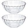 Conjunto 2 Tigelas Saladeiras Redondas 3 Litros Bowls De Vidro Bella Marinex - 1
