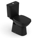 Ver imagem 4 de Kit Bacia com Caixa, Assento Termofixo e Kit Instalação Debba Classic Matte Black Roca