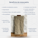 Ver imagem 3 de Kit 4 Placas Painel Pedra Artificial Revestimento Decoração Fachada Sintetica Acabamento 1,20mx0,60m