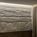 Ver imagem 1 de Kit 4 Placas Painel Pedra Artificial Revestimento Decoração Fachada Sintetica Acabamento 1,20mx0,60m