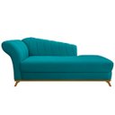 Ver imagem 5 de Diva Recamier Vanessa 160cm Lado Direito Suede Doce Sonho Móveis Azul Turquesa