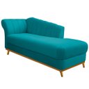 Ver imagem 1 de Diva Recamier Vanessa 160cm Lado Direito Suede Doce Sonho Móveis Azul Turquesa