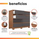 Ver imagem 5 de Cômoda 8 Gavetas Apolo