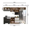 Cozinha Modulada Etna 5 Peças para Pia 5 Portas Poliman Móveis - 3