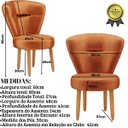 Ver imagem 3 de Jogo 4 Poltronas para Estúdio de Beleza Recepção Sala de Jantar Confortável Tecido Veludo