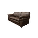 Ver imagem 2 de Sofá de Couro Gana 3 Lugares Marrom Pigmentado - Mempra Design