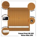 Ver imagem 2 de Painel Ripado Impressão 3d para Tv até 75 Polegadas Print com Nicho 225cm