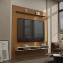 Ver imagem 4 de Painel Ripado Impressão 3d para Tv até 75 Polegadas Print com Nicho 225cm