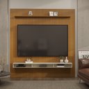 Ver imagem 1 de Painel Ripado Impressão 3d para Tv até 75 Polegadas Print com Nicho 225cm