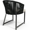 Ver imagem 7 de Kit 06 Cadeiras Decorativas para Área Gourmet Cozinha Corda Náutica Bethari D04 Preto - Lyam