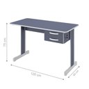 Ver imagem 4 de Escrivaninha 120 e Armario Grécia Azul