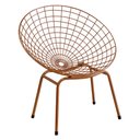 Ver imagem 1 de Kit 2 Poltronas Retrô Cobre com Almofada Marsala