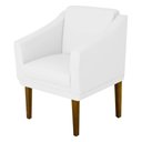 Ver imagem 1 de Poltrona Decorativa Sala Quarto Anubis - Suede Branco