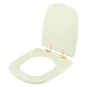 Ver imagem 2 de Assento Sanitário Ibiza Biscuit para vaso Incepa Com Ferragem Dourada
