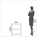 Ver imagem 5 de Mesa Cabeceira com 2 Gavetas 54cm Marrom