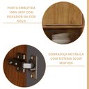 Ver imagem 5 de Torre Quente 4 Portas 1 Nicho para Forno ou Microondas Divina Marrom/Cinamomo/Titânio