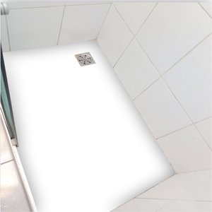Piso vinil para box antiderrapante branco - 1,20 x 0,80 metros