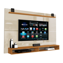 Ver imagem 1 de Painel para Tv até 65 Polegadas com Prateleira 1,80m Max Cedro/off White