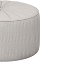 Ver imagem 6 de Puff Euphoria 73x73 em Bouclé Branco Decorativo Moderno para Sala e Quarto Elegante e Confortável