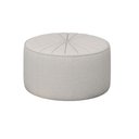 Ver imagem 1 de Puff Euphoria 73x73 em Bouclé Branco Decorativo Moderno para Sala e Quarto Elegante e Confortável