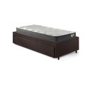 Ver imagem 3 de Base Box Cama Solteirão Sapateira Courino Linho Marrom e Colchão Adapto Ecoflex 96x203