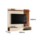 Ver imagem 3 de Painel Ripado Suspenso para TV até 65 Polegadas MDF 160CMX138CM Vegas