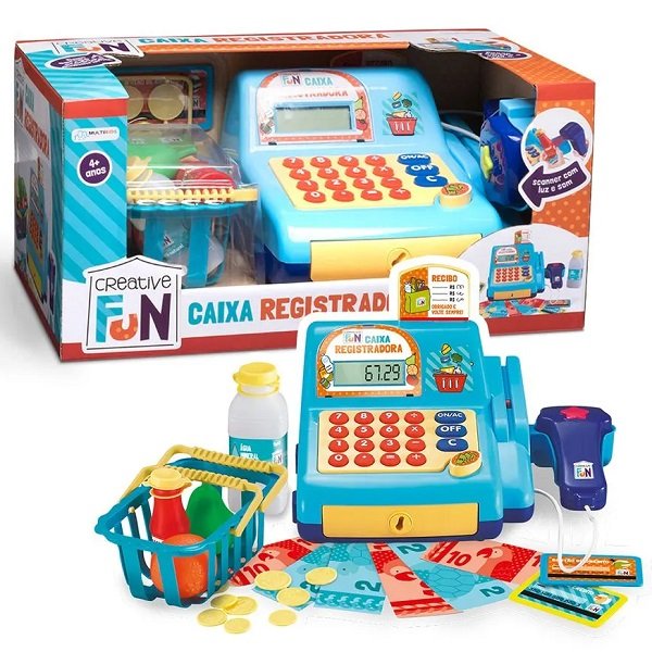 Creative Fun Caixa Registradora Azul Multikids Br386 - 2