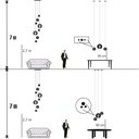 Ver imagem 4 de Conjunto Lustres para Sala de Estar e Sala de Jantar Mix - Marfim