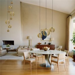 Conjunto Lustres para Sala de Estar e Sala de Jantar Mix - Marfim - 2