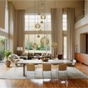 Ver imagem 5 de Conjunto Lustres para Sala de Estar e Sala de Jantar Mix - Marfim