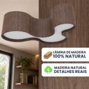 Ver imagem 7 de Plafon Semi Cilíndrico Madeira 120cm Imbuia
