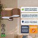 Ver imagem 4 de Plafon Semi Cilíndrico Madeira 120cm Imbuia