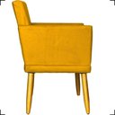 Ver imagem 6 de Poltrona Nina com Base Suede Cores Pé Palito 30cm Castanho