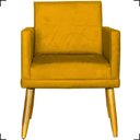 Ver imagem 5 de Poltrona Nina com Base Suede Cores Pé Palito 30cm Castanho