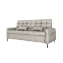 Ver imagem 3 de Sofá Cama Reclinável Pietra 3 Lugares Confortável Resistente: Linho Original