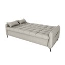Ver imagem 5 de Sofá Cama Reclinável Pietra 3 Lugares Confortável Resistente: Linho Original