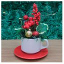 Ver imagem 1 de Xicara Vasinho de Natal Arranjo Decorativo Artesanal